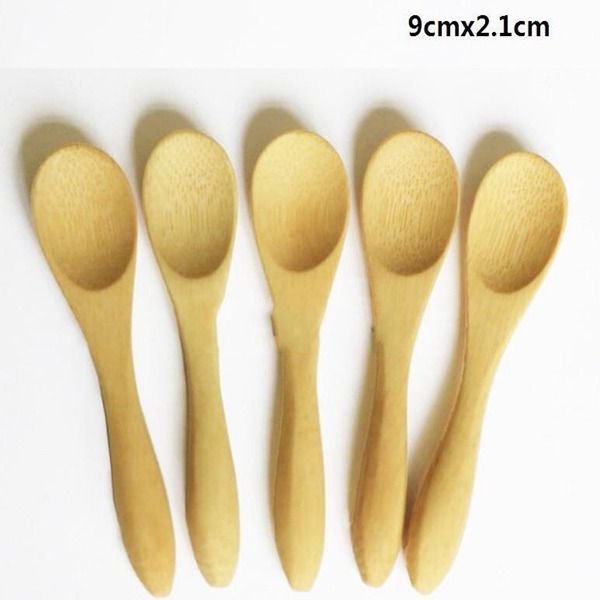 Bambu coloca as mini-mel amigas da EEO de Bambu e Mini colher de chá de café da cozinha da cozinha de café Creme de sorvete 9 ~ 13cm