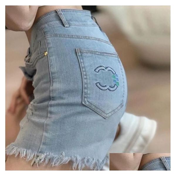 Shorts da donna designer femminile jeans jeans design sexy ladies estate short short short drop derning abbigliamento dh4nw