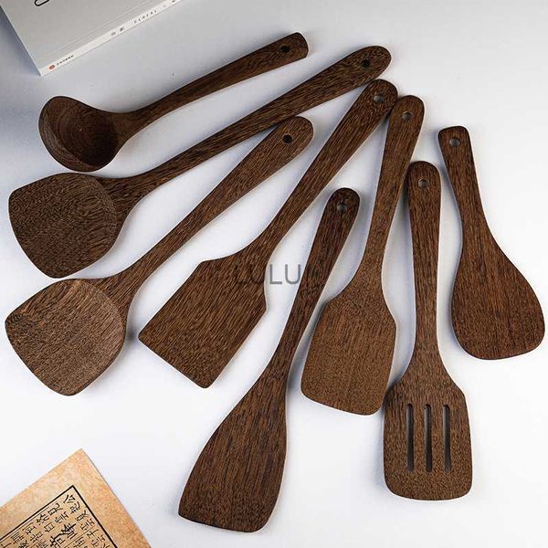 Kochen im japanischen Kochschaufel Hühnerflügel Holz Material Haushalt Küche Boutique Nicht-Stick-Topf-Holzschaufel Löffel erweitert HKD230810