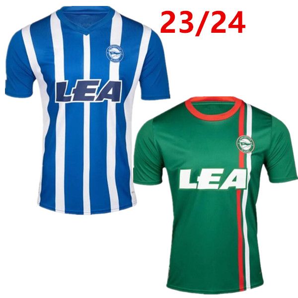 2023 2024 Deportivo Alaves Soccer Jersey 23 24 Camiseta de futbol Lejeune Duarte Abqar Rioja Sylla de la Fuente Alkain Guridi Men Shirt da calcio