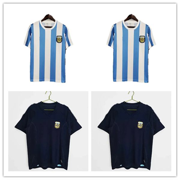 1986 Maradona Argentina Maglia da calcio vintage uniforme 1993, 1994, 1996, 1997, 1998, 2000, 2001, 2006, 2010, 2014 Maglia da calcio t86, 93, 94, 96, 97, 98, 06, 10, 14 Lo