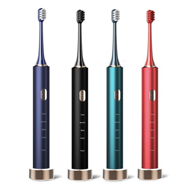 Diş fırçası Sarmocare ultrasonik elektrikli diş fırçası kablosuz indüksiyon şarj yumuşak saçlar ev manyetik süspansiyon akıllı yetişkin diş fırçası 230824