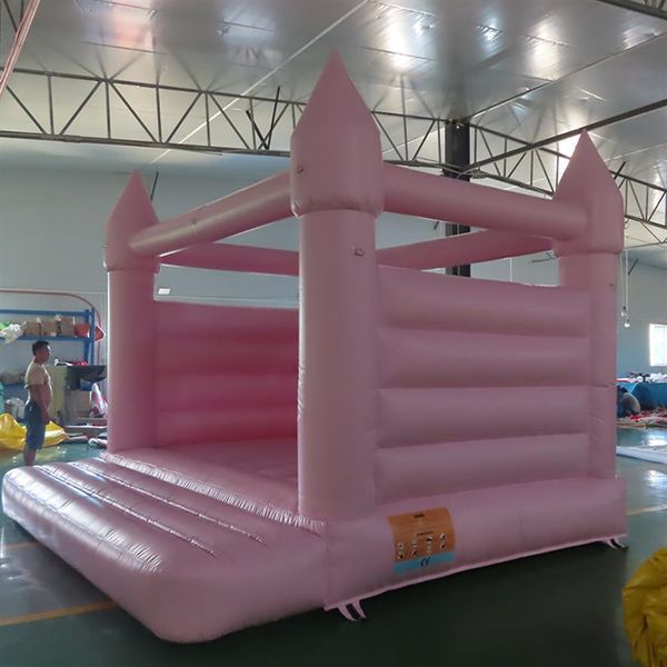 Atividades ao ar livre Bouncer de casamento inflável Passel Pink Blue House Jumping Castle Bouncy para festa de aniversário de casamento307E