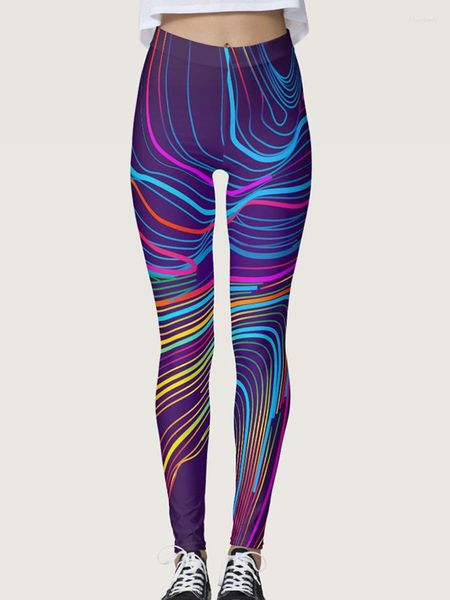 Женские леггинсы Sports Women Digital Print Leggins тренировки спортивная фитнес