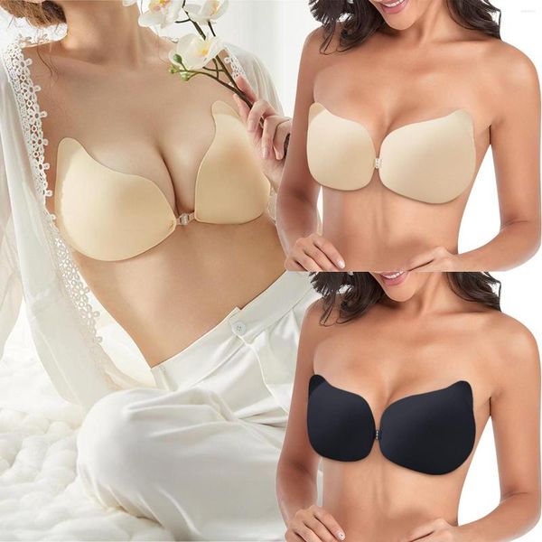 Женские формы женщин летние силиконовые наклейки на груди собирают подъемную поддержку Bra Womens 36c