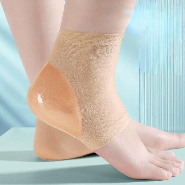 Spor Çorap Ayak Koruması Kapak Anti-çatlak nemlendirici silikon topuk spa Sock, bakım için