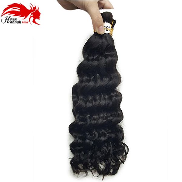 Menschliches Haar Micro Braids Brasilianer Deep Curly Bulks Flow Hair Bulk No Wick199p