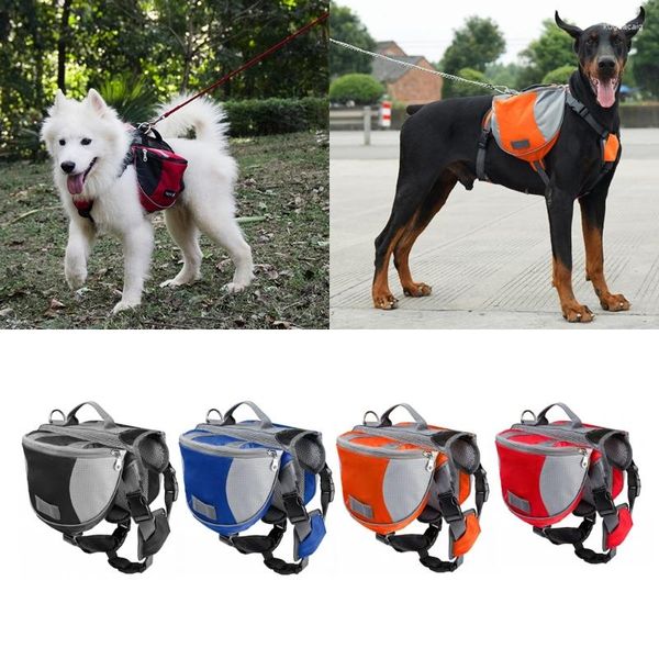 Backpack di auto a corriere per cani addestramento all'aperto per animali domestici campeggio campeggio escursionismo essenziale dropship