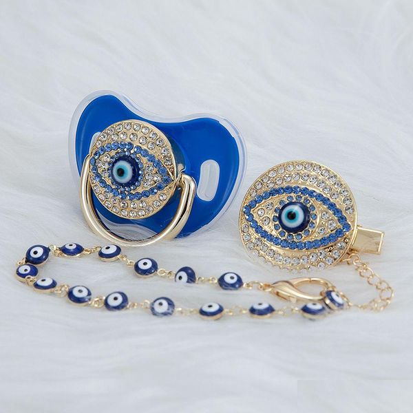 Мобильные телефоны# Мобильные телефоны Miyocar Blue Bling Pacifier и Clip Sate Hoper Colorf Lovely Aeye C 230615 Drop Delivery Baby Kids Caternity DH2FE