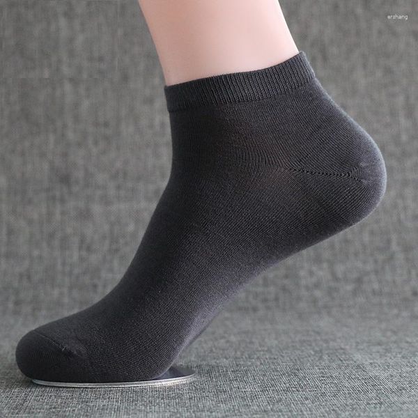 Männer Socken 5 Pack Männer japanische Harajuku Natural Seiden Sommer Dünne Kühle kurze männliche Business Loafer Chausette Knöchel ohne Show weiße Meias