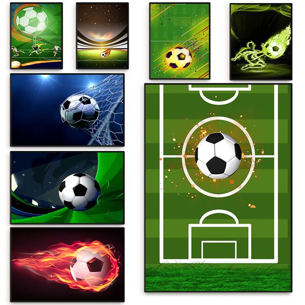 Resimler Modern tuval futbol sevgilisi resimleri ev dekor futbolcu posterleri hd baskılar spor duvar sanat tuval oturma odası için boyama 230823