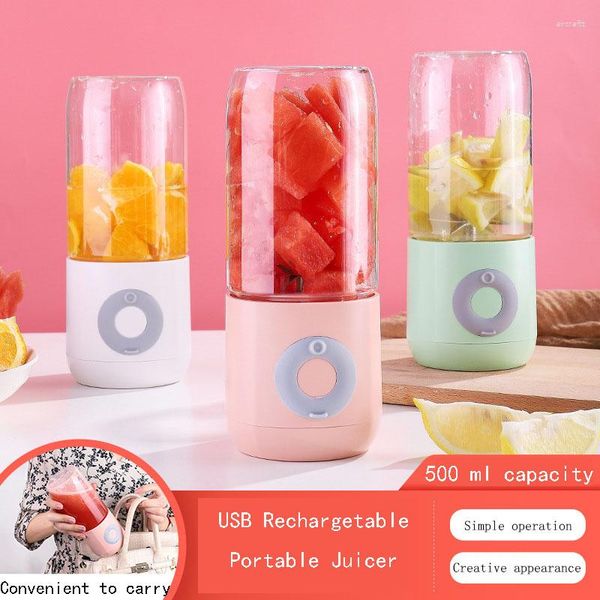 Juicers Internet Celebrity Portable Wireless Jimia per la casa Coppa di frutta Mini Fresh Juice Blender USB Carica piccola macchina