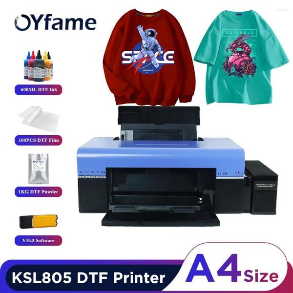 Oyfame A4 DTF Stampante L805 Trasferimento direttamente in Film for Thirt Starting Macchina vestiti di tessuti