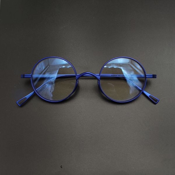 O occhiali da sole cornice giapponese vetri rotondi puri vintage anti -blu miopia prescrizione ottica occhiali per occhiali 4m pectacles 230823