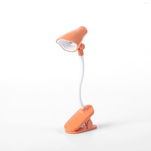 Masa lambaları Yatak Odası Mini Işık Pil Çalışan Okuma Masaüstü Kitap Klibi Ayarlanabilir Taşınabilir Masa Gece Lambası 3D Baskı