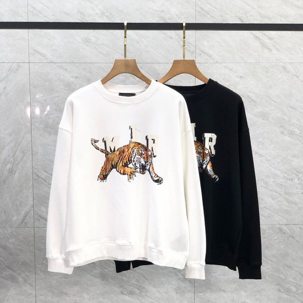 Eua estilo plus size masculino hoodie tigre falha impressão outono inverno moda oversize algodão high street multi cor skate moletom