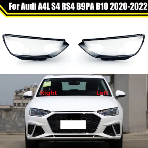 Auto Frontschutzfall Hülle Transparente Scheinwerfergehäuse Objektiv Lampenschirm für Audi A4 A4L S4 RS4 B9PAB10 2020-2022