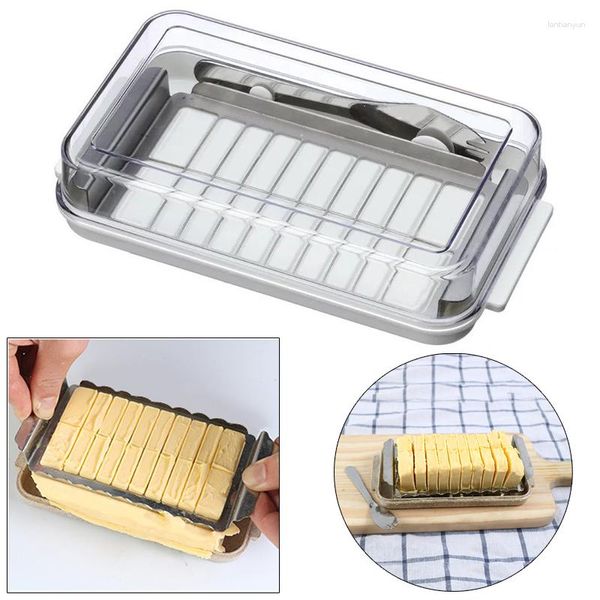 Teller Buttermesser Küchenbox und Schnittdecker Behälter Versiegelung Aufbewahrungsteller Käse schneiden