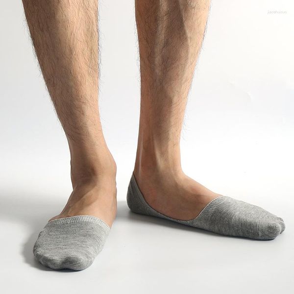 Herrensocken 5 Packs Sommer Männer dünne Bambus Faser flaches Mundboot Männlich niedrig geschnittenem atmungsaktivem Deodorant Cool Meias Homem Teenage