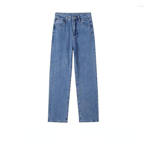 Мужские джинсы 2023 Мужские брюки с нарезанными брюками повседневные ноги. Классическая джинсовая уличная одея