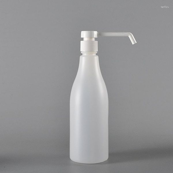 Garrafas de armazenamento 500ml x 10 bocal longo plástico vazio garrafa rega portátil recarregável álcool desinfecção limpeza líquido névoa fina