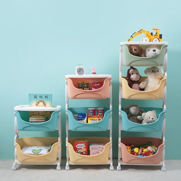 Küche Aufbewahrung Toilette Rack Trolley Spielzeug Haushalt Kindersnack Sortierboden Typen-Schicht-Regale