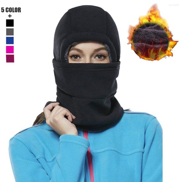 Berrette per cappello invernale per uomini da donna cappelli da berretto da cappello in pile più caldo spesso balaclava tappi per maschera per maschera per maschera cappa anorbida unisex unisex