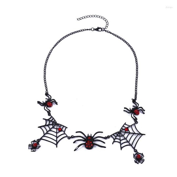 Anhänger Halsketten Vampire Fledermaus Halskette Halloween Spinnennetz Punkstil Reptilien Tierschmuck für Frauen Mädchen