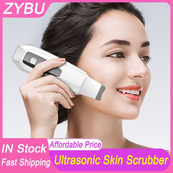 Ultraschallhaut -Schrubbenvibrationsgesicht Spatel Blackhead Remover Gesichtsschrubbenschaufel saubere Kavitation schälen EMS Ionen Mikrostrom -Gesichtshebe