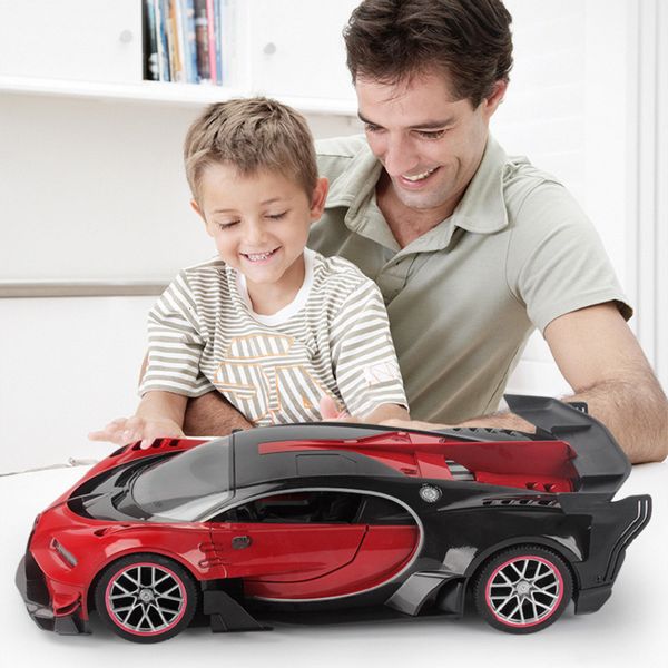 CARRO RC RC RC RACING MODELO DE CARREGA DE CARROS DE ESPORTIVOS PARA OS LUZES DE RÁIRO DE RÁDIO DE VEÍCULOS DE VEZER LUZES DE LED LED