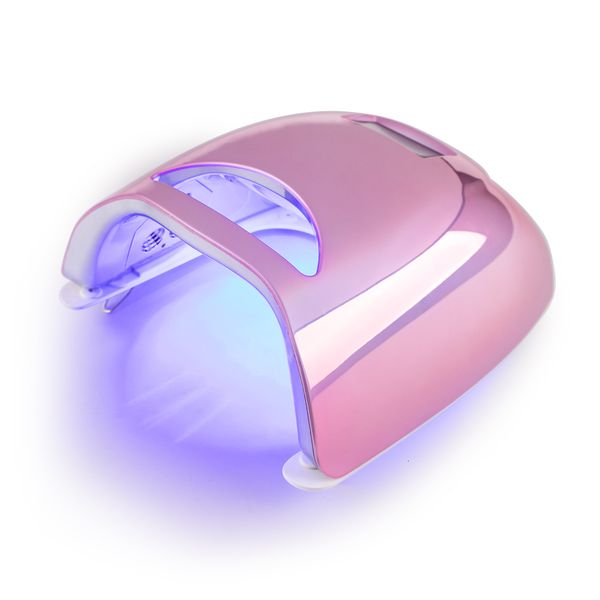 Essiccatore per unghie Lampada per unghie LED UV wireless da 48 W per manicure Batteria ricaricabile Placcatura Essiccatore per unghie rosa per la polimerizzazione della lampada per smalto gel Cordless 230824