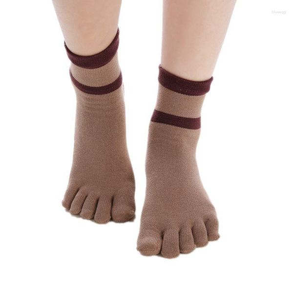 Frauen Socken mittlerer Baumwolle Fünf Finger Frauen geteiltes Zehen Sport atmungsaktiv