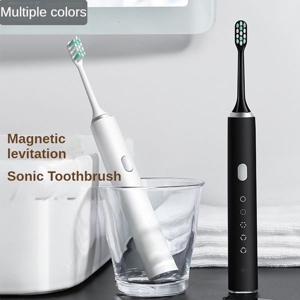 Escova de dentes Sonic Elétrica Escova de Dentes Automática Oral Cuidados Pessoais Recarregável À Prova D 'Água Ultrassônica Adulto Casal Modelos Caixa de Presente Embalagem 230824