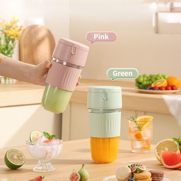 Juicers portáteis garrafa de espremedor elétrico USB, cobrando o leite multifuncional Shake de 10 lâmina extrator de frutas sem fio