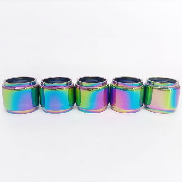 Fatube Rainbow Bubble Shot Glass Tasse Röhrchen für Stock Prince Baby Kit 3,5 ml/TFV8 Baby (Standard Edition)/TFV12 Prince/Brit One 3ml/Brit Mini Flavor 3ml/Alien 220W Kit/Spiralen