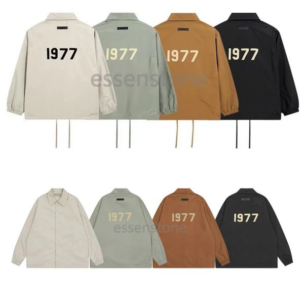 Designer ESS Hoodie EsseS Jackets masculinos Moda Moda quente outono Nylon Trench Coat Letters long Letters Imprima High Street Luxurys Leisure Tops