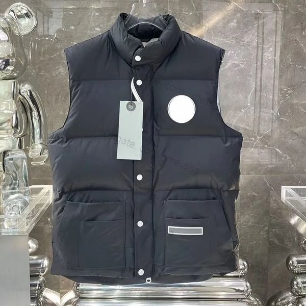 Parka da donna Gilet da uomo Gilet firmato Giacca da gilet d'oca canadese Materiale piuma Cappotto sciolto Gilet nero grigio grafite 2 5EKH