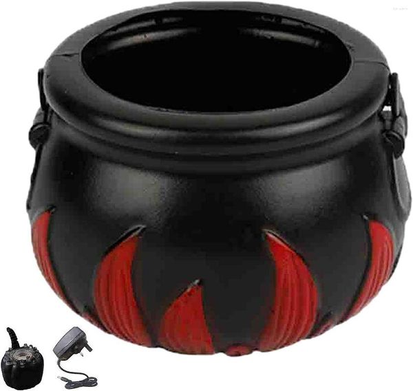 Decorazione per feste Witch Cauldron Fogger - Halloween Led Mist Maker | Streghe nere mini ultrasuoni interni