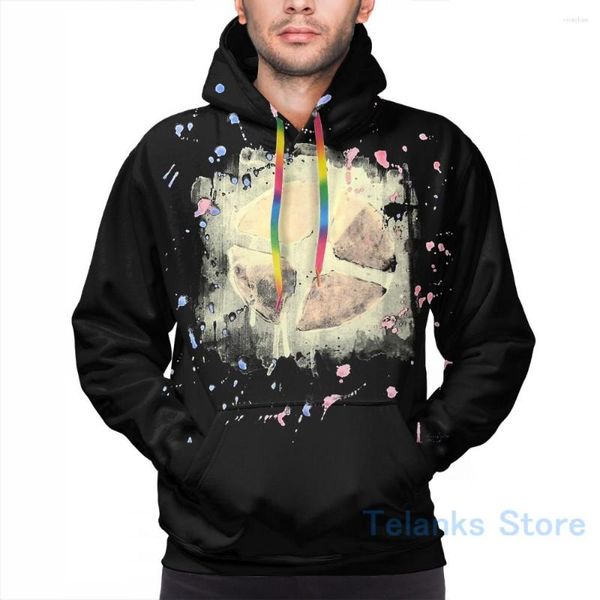 Erkek Hoodies Mens Sweatshirt Kadınlar İçin Komik Suluboya Takımı Kalesi 2 Logo Siyah Baskı Gündelik Hoodie Streatwear