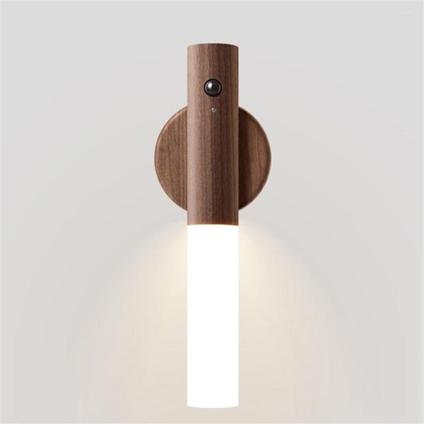 Luci notturne Sensore Magneta Light Magnet Corridoio USB LAMPA LED ricaricabile ricaricabile Scala portatile Scapa a parete Nightlight notturna