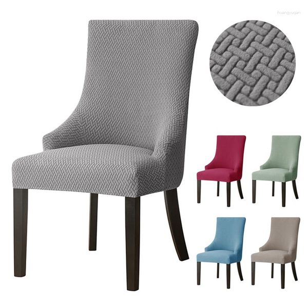 Stuhlabdeckungen T-förmiger Jacquard Stretch Sessel Cover Home Decor Antidirty Peiging Arm für Esszimmer Küche Twill Stil Sitzhülle