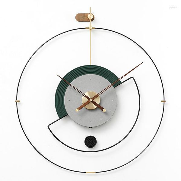 Orologi da parete Spagna Orologio di lusso Nordic Design moderno Design puro ampio arredamento per la casa orologi silenziosi decorazioni soggiorno