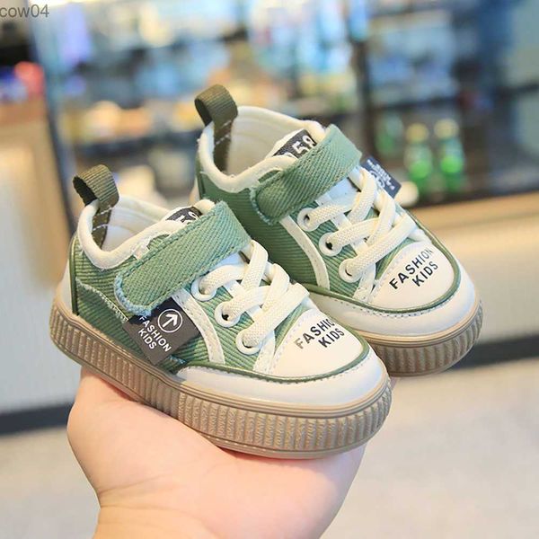 Sapatilhas outono sapatos de lona para crianças estilo coreano meninos meninas casuais sapatos de criança macia primavera calçados casuais para crianças l0825