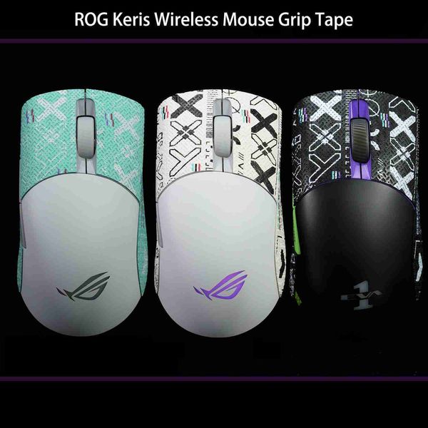 BTL Mouse Grip Tape Skate handgefertigter Aufkleber rutschfeste Eidechsenhaut saugen Schweiß für ROG Keris Wireless 36K Printstream nur Griffe Q230825