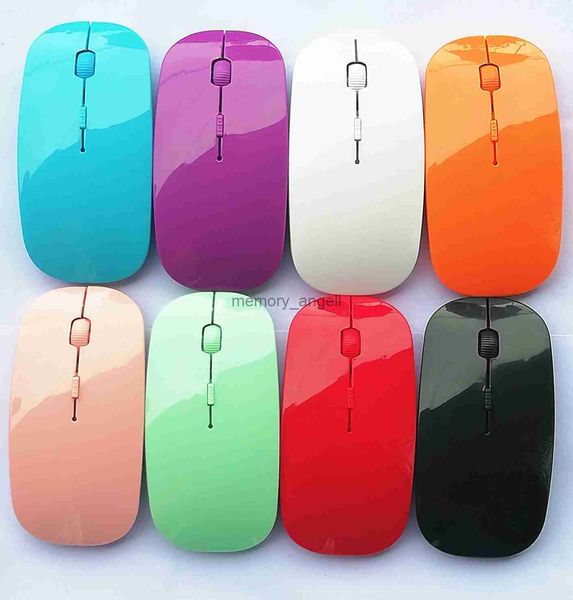 Mouse ottico wireless per computer 1600 DPI USB Ricevitore 2.4G Mouse super sottile per PC portatile HKD230825