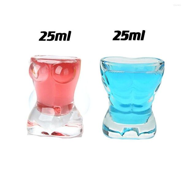 Weingläser-Set, Glas, Bikini-Cup, Herren-Brustmuskel, Whisky-Becher, kreative sexy Form