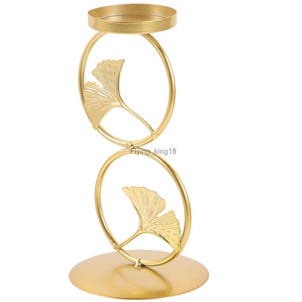 Nordic Golden Candlestick Vintage Holders Sticks Decor Table Centerpiece Desktop HKD230825