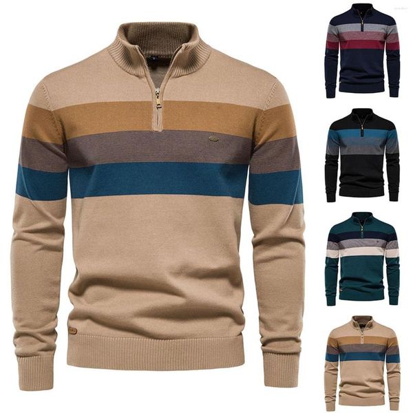 Herren-Pullover, Pullover, Hemden, 1/4-Reißverschluss, Sweatshirts, lange Ärmel, mittleres Gewicht, Laufen, athletischer Workout-Mantel, Brust-Stehkragen-Pullover für