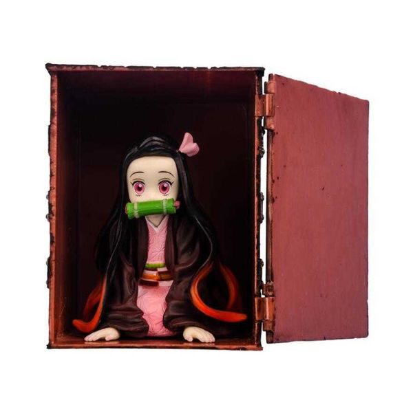 Figuras de brinquedo de ação 9cm Demon Slayer sem gabinete Figura de ação brinquedos boneca presente de Natal com caixa