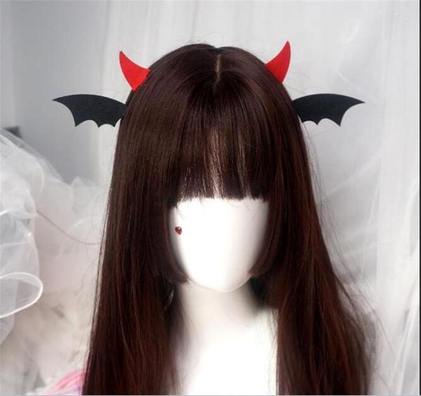 Parti Malzemeleri Sevimli Kadın Kız Baş Bantları Cadılar Bayramı Hayvan Kulakları Şeytan Kanatları Yarasa Cosplay KC Lolita Kostüm D341